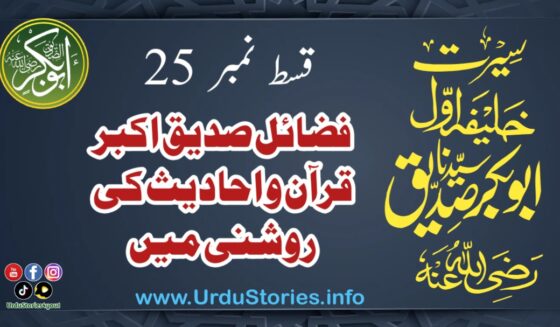 سیرت حضرت ابوبکر صدیق رضی اللہ عنہ  قسط نمبر 25